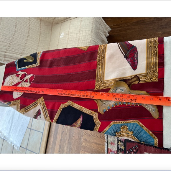 Vintage ECHO Large Silk Scarf Approx. 34" Square - Picture 6 of 6